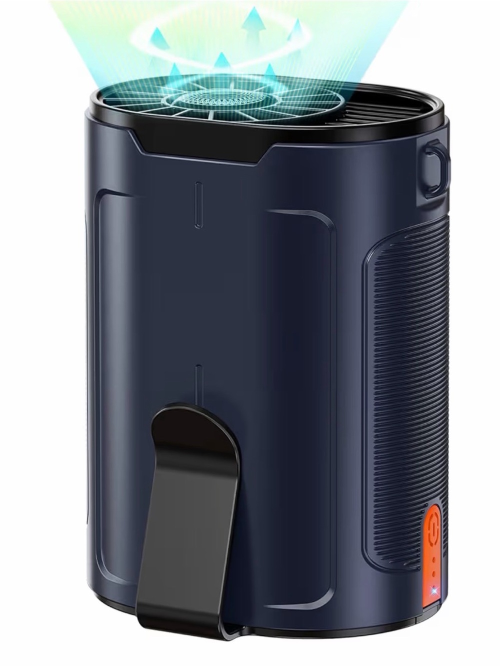 Portable Waist Fan, Rechargeable 3000mAh Battery, 25H Runtime, 4 Speeds